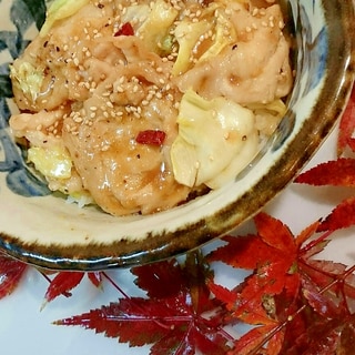 豚とキャベツの味噌丼